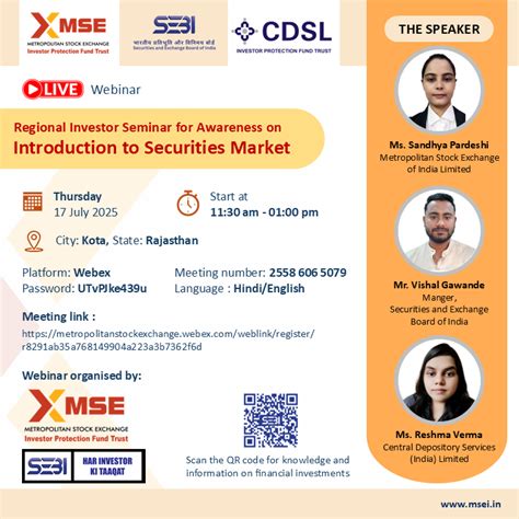 Awareness Initiatives | Investors | Metropolitan Stock Exchange of ...