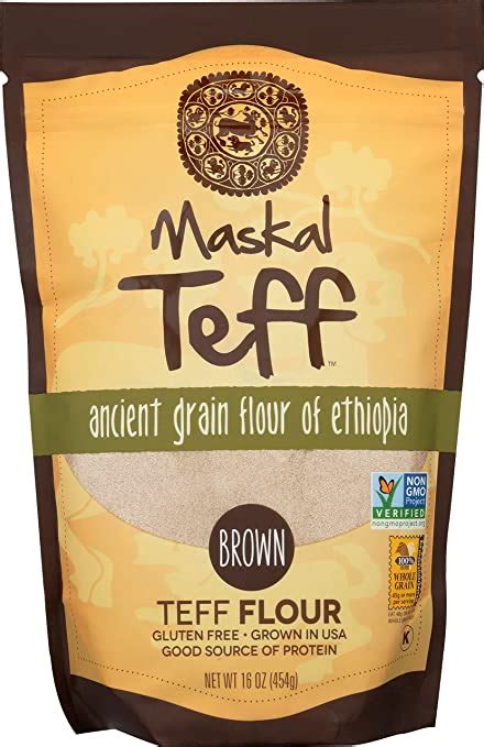 Maskal Teff Brown Teff Flour, 16 Ounce : Amazon.in: Grocery & Gourmet Foods