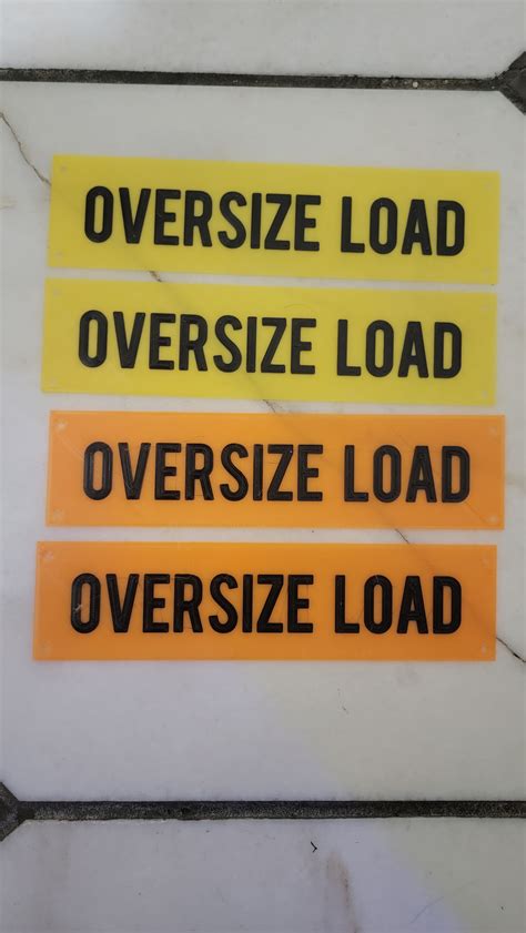 🚜 Tamiya Tractor Trailer OVERSIZE LOAD Sign・ STL File for 3D printing・Cults