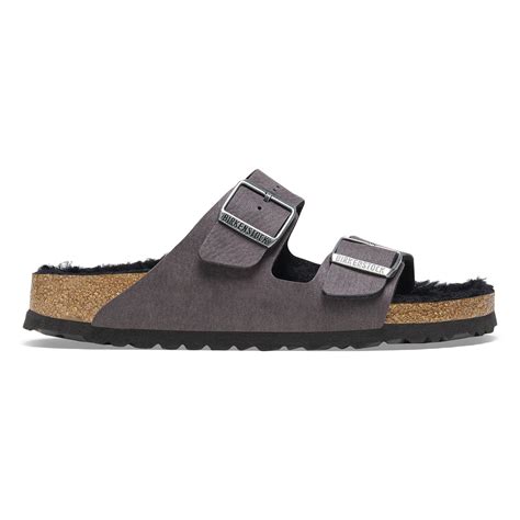Arizona Shearling Synthetics Desert Dust Black | BIRKENSTOCK