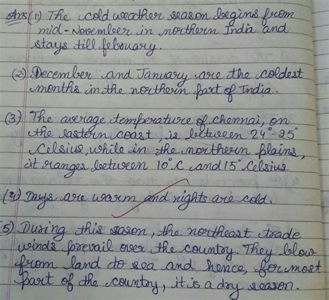 What are the important feature of cold weather season - Brainly.in