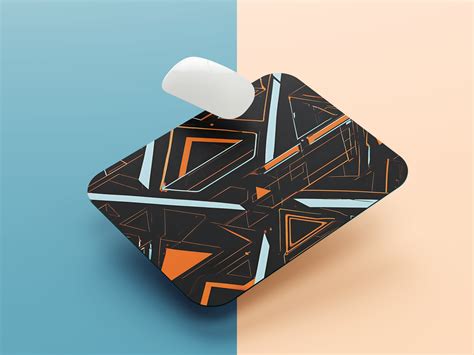 Neon Triangle SegmentsMousePad – MobERA