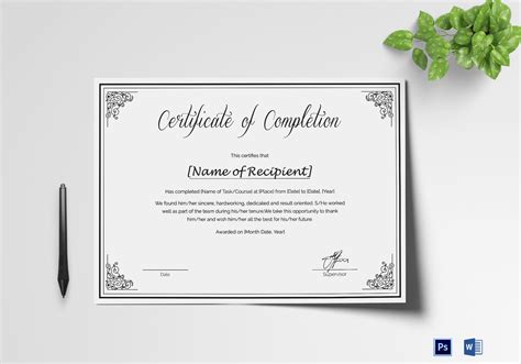 Image result for Course Completion Certificate Model