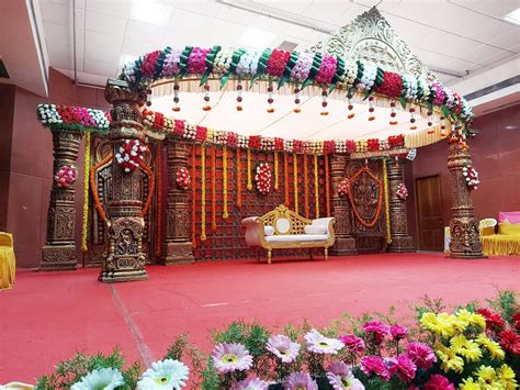 Wedding stage Decoartions-Jaya C Suvarna Hall Kudroli