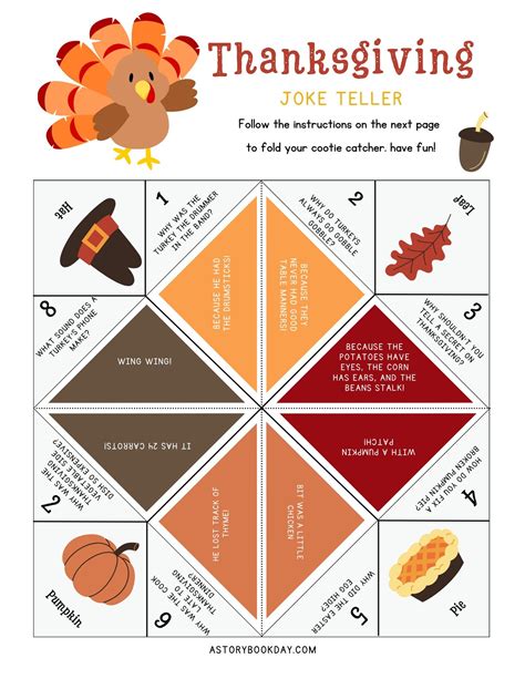 Thanksgiving joke teller kids activity – Artofit