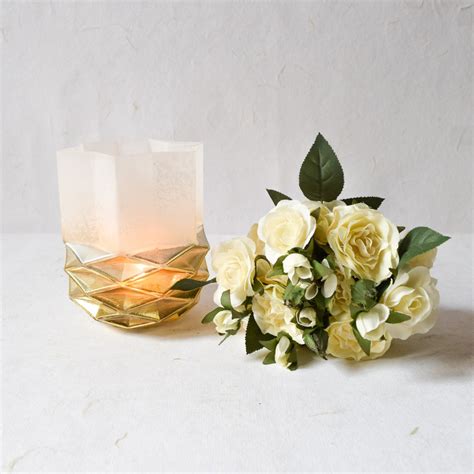 Buy Pine Cone Ivory and Gold Candle Holder - Home Artisan