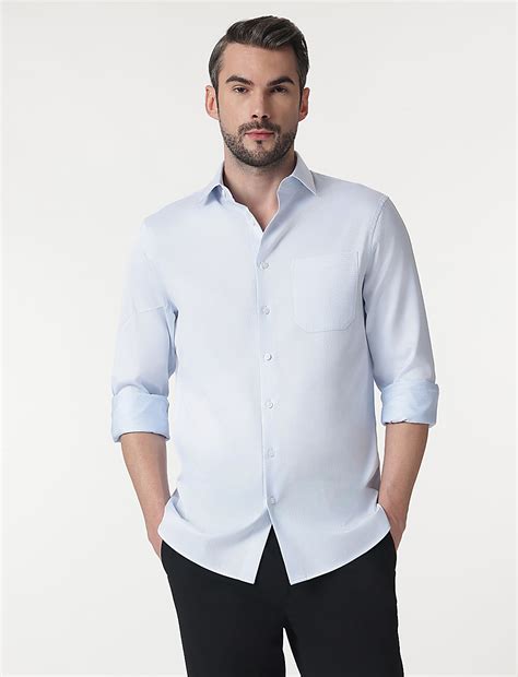 Buy Pure Cotton Self Design Full Sleeves Shirt at Marks & Spencer