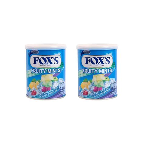 Fox's Crystal Clear Fruity Mints Candy Tin (2 x 180g) | Fresh Breath