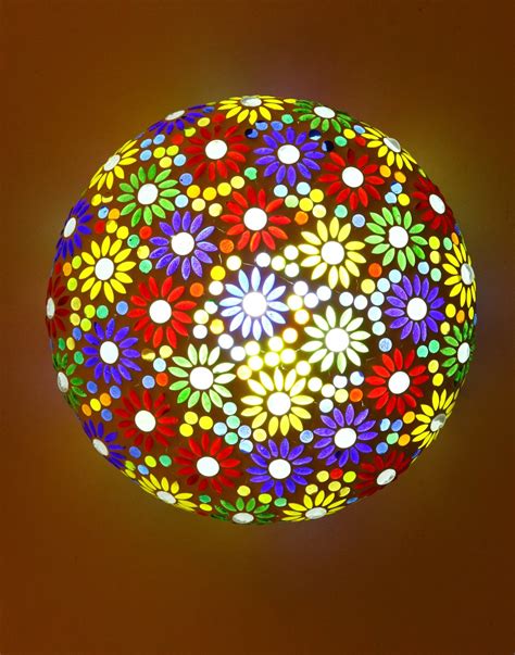 Somil Led Compatible Round Mosaic Ceiling Lamp Light for Home, Office ...