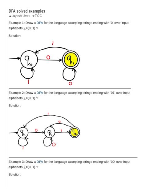Image result for DFA Examples and Solutions