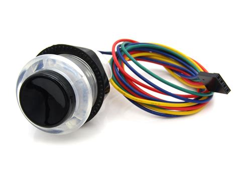 Concave Pushbutton - Clear Eclipse RGB Illuminated