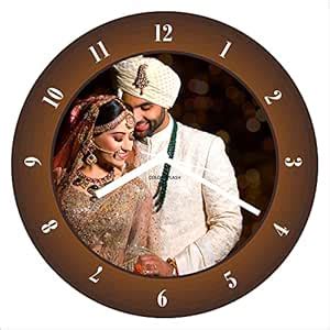 Buy Artle Media Customize Designer Round Shape Wall Clock with 1 Photo ...