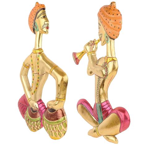 Rajasthani Multicolor Musicians Metal Wall Hanging – ArtyCraftz ...
