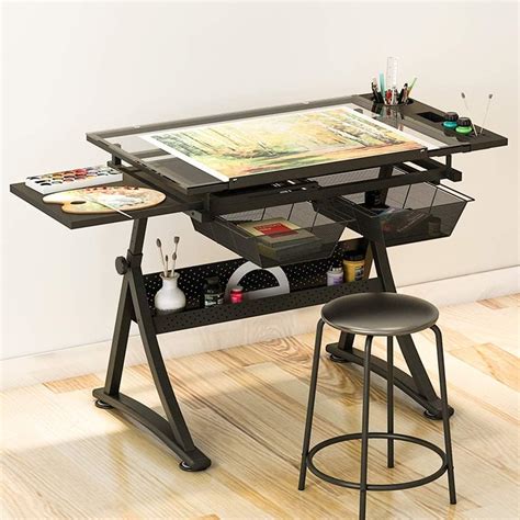 MUWIZ Adjustable Drawing Table Chart Artist Table India | Ubuy