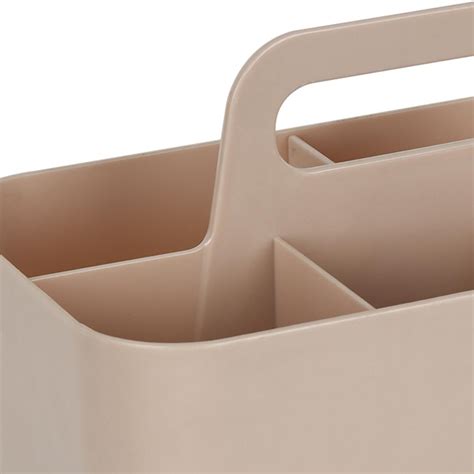 5-Compartment Office Caddy Organizer Tan | At Home