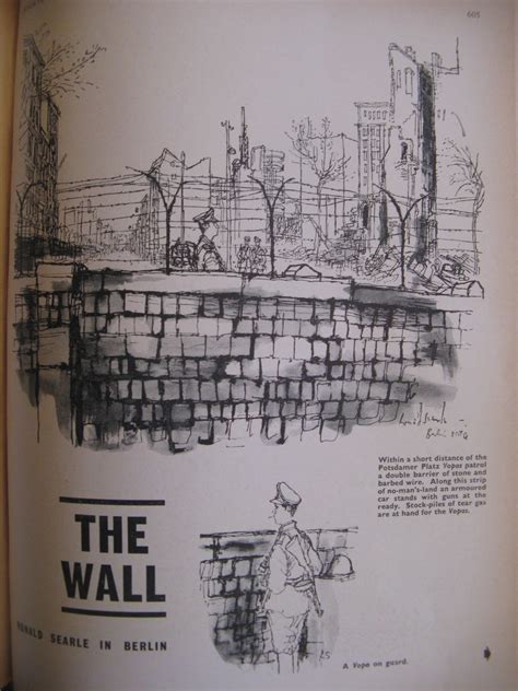 Ronald Searle Tribute: Berlin Wall