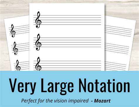 Free Printable Music Staff Paper Large Lines