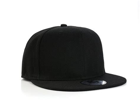 New Plain Black Flat Peak SnapBack Baseball Cap: Amazon.co.uk: Clothing ...