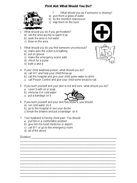 Image result for First Aid Exam Questions