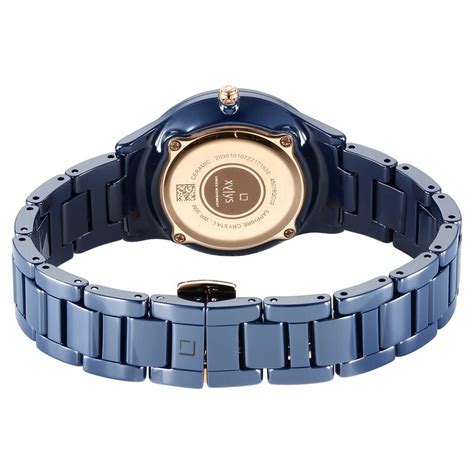 Buy Online Xylys Blue Dial Ceramic Strap Watch for Women - ns45019qc02e ...