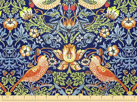 Amazon.com: William Morris Upholstery Fabric by The Yard - Strawberry ...
