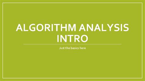 Analysis of Algorithm Tutorial 的图像结果