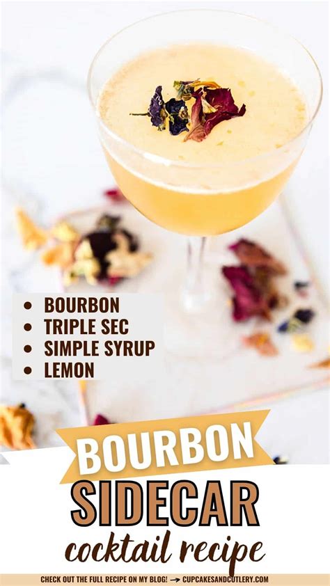 Bourbon Sidecar Recipe - Cupcakes and Cutlery