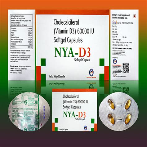 NYA-D3 Softgel Capsules Lavanya Biotech