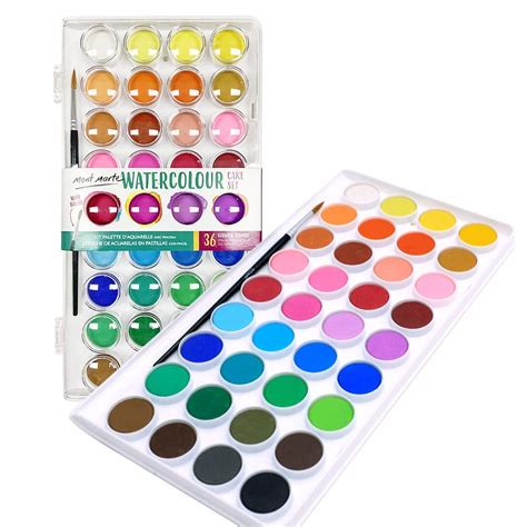 Mont Marte Watercolour Cake Set Discovery 37pc : Amazon.in: Home & Kitchen
