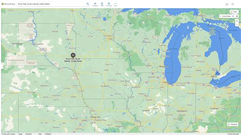 Sioux Falls, South Dakota Map