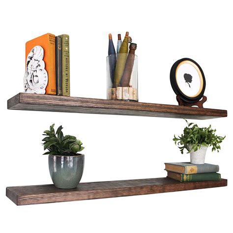 Buy Willow & Grace Wall ed Wooden Floating Shelves, Wall Shelves for ...