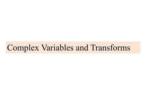 Image result for Complex Variables and Transforms Course