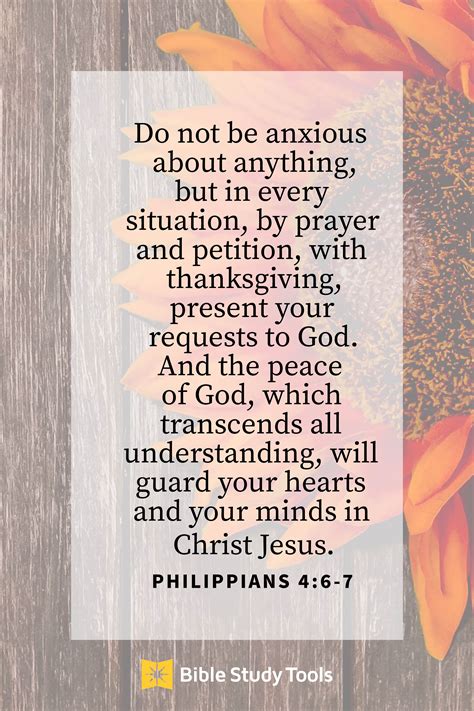 Philippians 4:6-7 Do Not Be Anxious - Inspirations | Bible Study Tools