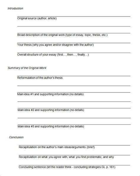 Image result for Outline Sample Format