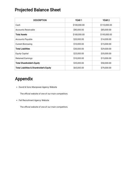 Recruitment Agency Business Plan Template 的图像结果