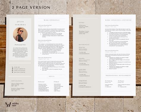 Buy Creative Resume Template | Cv Template With Photo | Resume ...