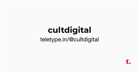 CULT DIGITAL — Teletype