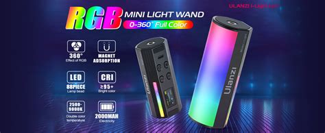 ULANZI RGB Magnetic Light, 360° Lighting, 2000mAh – HIFFIN