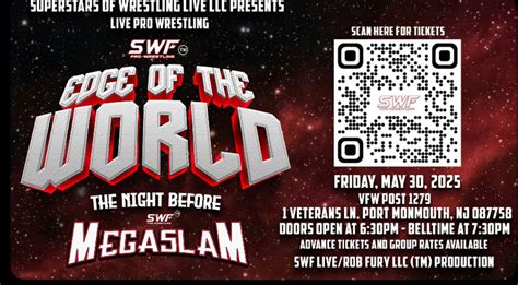 SWF Pro Wrestling Presents Edge of The World, Port Monmouth VFW ...