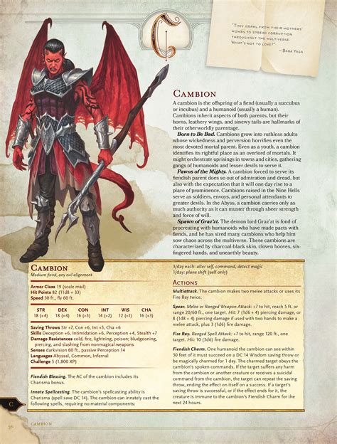 Cambion | Dungeons and dragons, Dungeons and dragons homebrew, D&d ...