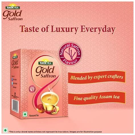 Tata Tea Gold Saffron Black Tea - Natural Flavour