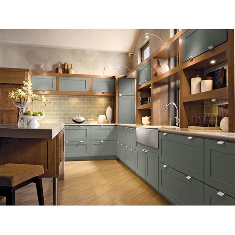 KraftMaid 4-in W x 3-in H Bonsai Painted Maple Kitchen Cabinet Sample ...