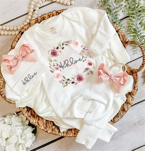 Newborn Girl Coming Home Outfit Babygirl Coming Home Outfit Newborn ...