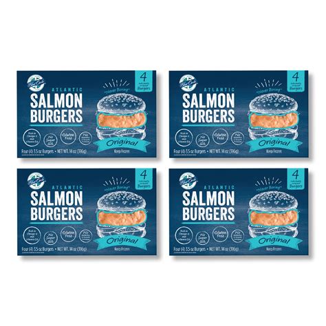 Buy Blue Circle Foods Salmon Burgers | Sustainable, Ready-to-cook ...