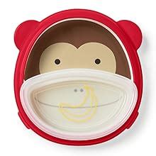 Buy Skip hop Zoo Smart Serve Plate & Bowl- Monkey (Multicolor) Online ...