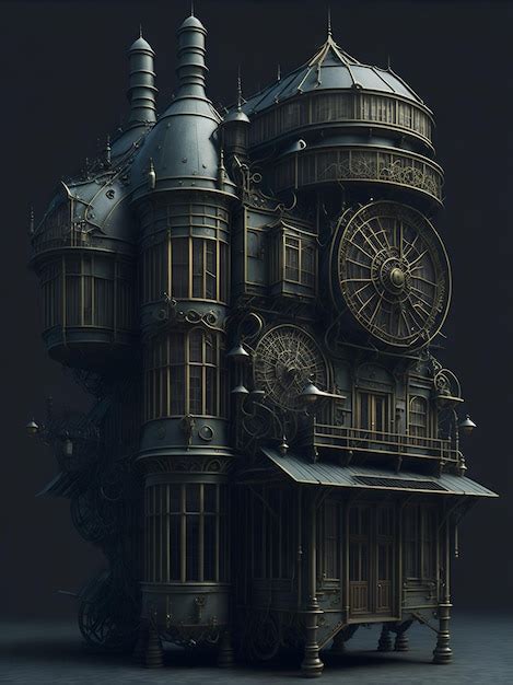 Premium AI Image | Industrial enchantment captivating steampunk ...