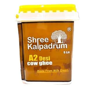 SHREE KALPADRUMA ghee Natural A2 Desi Cow Ghee 5kg| Pure Cow Ghee for ...