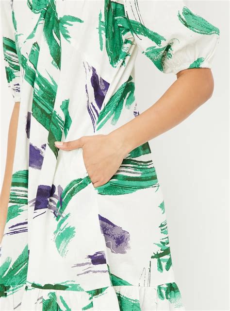 Buy Women Printed A-line Midi Dress Online at just Rs. 999.0 ...