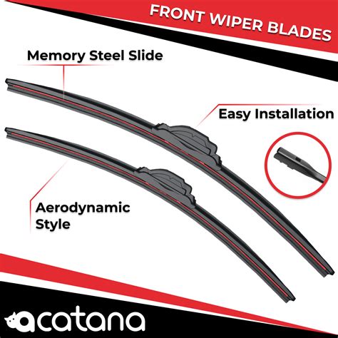 Wiper Blades for Porsche Taycan Y1A Y1B 2020 - 2022 26" + 20" Front Windscreen