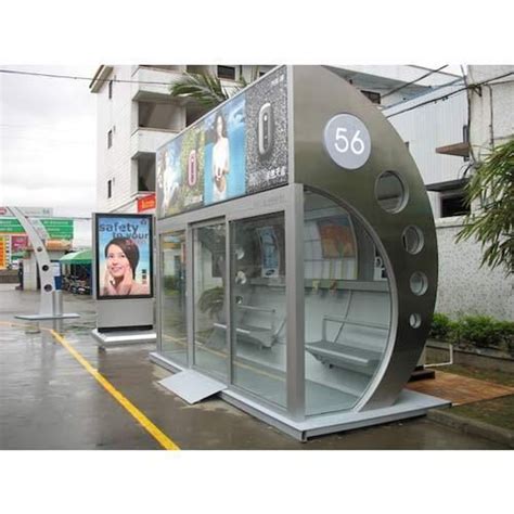 Bus Stand Shelter - SS Glass Bus Shelter Manufacturer from Gautam Budh ...